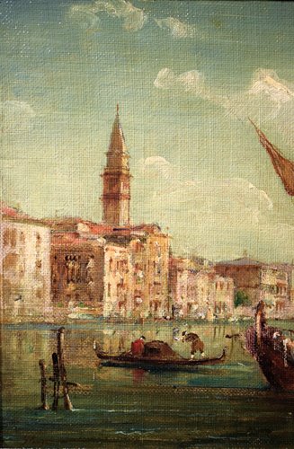 Coppia di Vedute Veneziane - Giudecca e Canal Grande